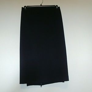 Zipper black midi skirt from Lane Bryant sz28